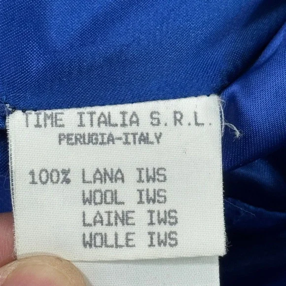 Thierry Mugler Jacket Women's Sz‎ 44 Royal Blue Blazer Wool Made in Italy - Picture 9 of 14